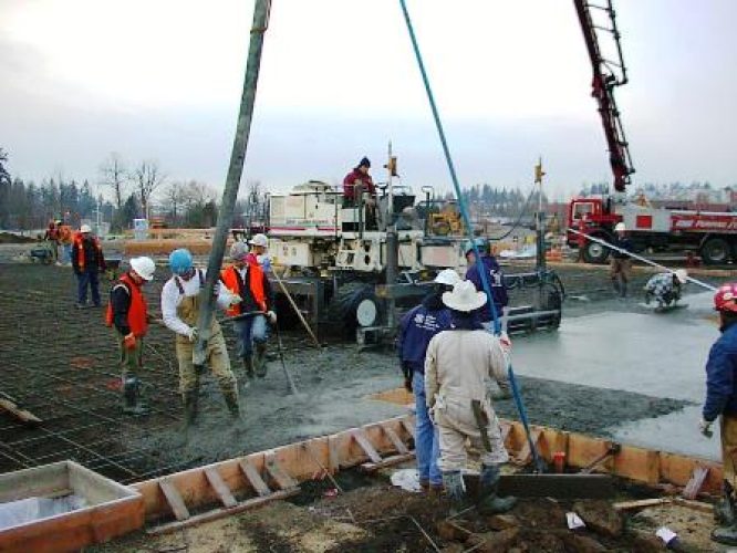 Industrial Building Slab Pour