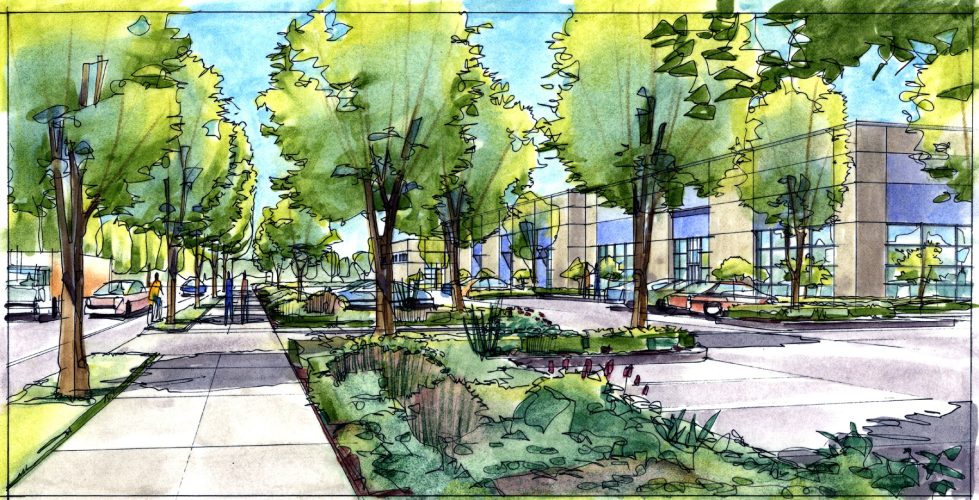 Industrial Street View Rendering