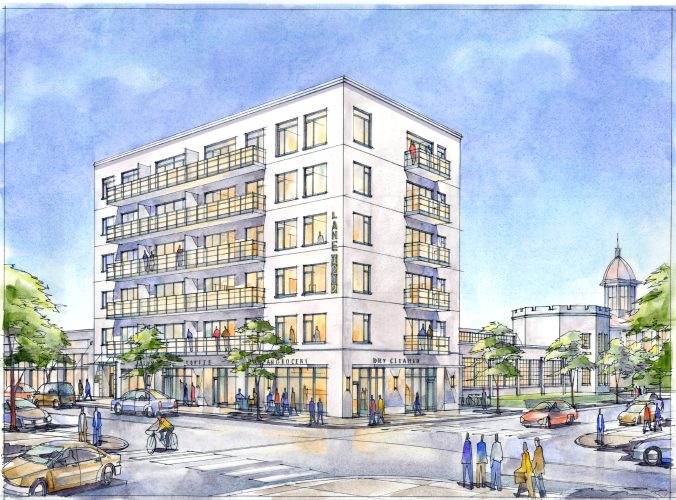 Mixed Use Project Rendering