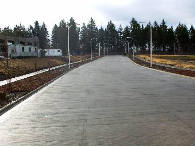 New Public Concrete Road